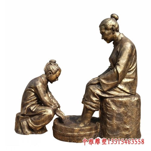 鑄銅打造二十四孝雕像 成都紫銅與鋼雕的藝術呈現
